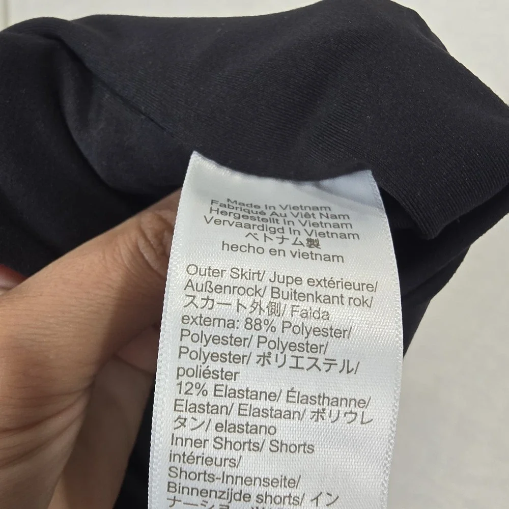 J. Crew Size XS Pleated Active Skort Womens's Activewear Black‎ Skirt shorts